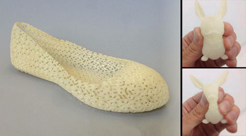 Med ett flexibelt material kan 3d-skrivaren exempelvis tillverka en sko. Foto: Shapeways Med ett flexibelt material kan 3d-skrivaren exempelvis tillverka en sko. Foto: Shapeways