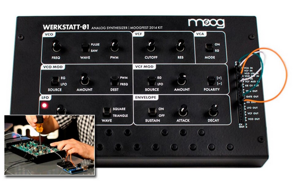 Werkstatt är den första synten från Moog där användarna uppmanas till hack och modifikationer. Foto: Moog Werkstatt är den första synten från Moog där användarna uppmanas till hack och modifikationer. Foto: Moog