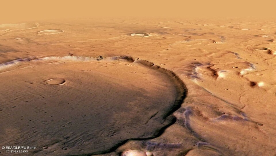 Terra Cimmeria, en region på Mars. Foto: ESA / eyevine Terra Cimmeria, en region på Mars. Foto: ESA / eyevine