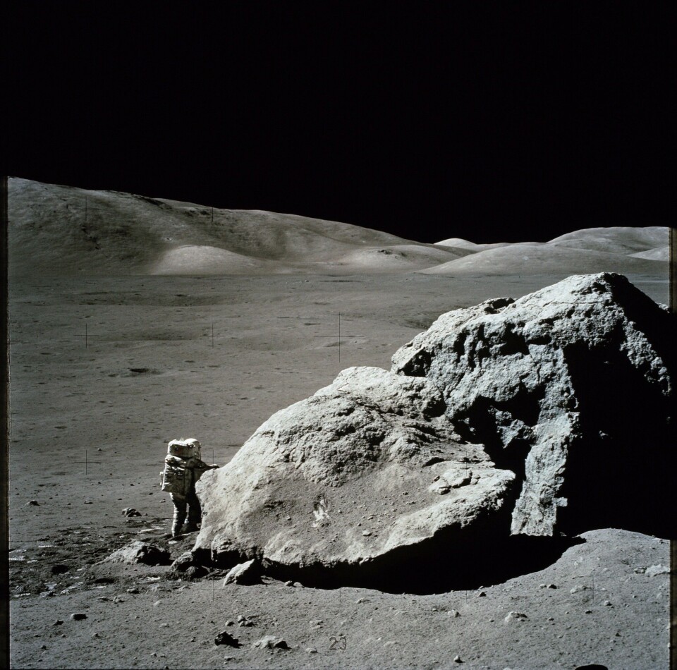 Astronauten Harrison Schmitt på månen under Apollo 17-expeditionen i december 1972. Foto: Nasa Astronauten Harrison Schmitt på månen under Apollo 17-expeditionen i december 1972. Foto: Nasa