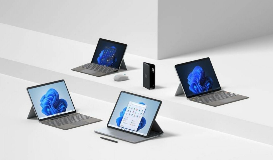 En ny Surface-familj visar upp sig. Foto: Microsoft En ny Surface-familj visar upp sig. Foto: Microsoft