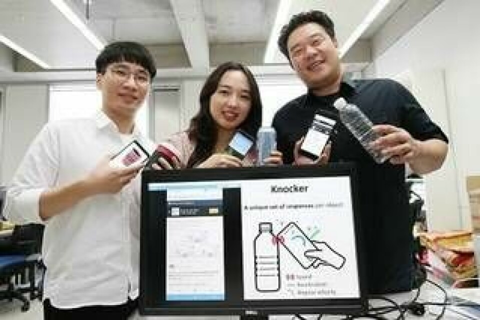 Teamet som utvecklat Knocker. Professor Sung-Ju-Lee längst till höger. Foto: KAIST