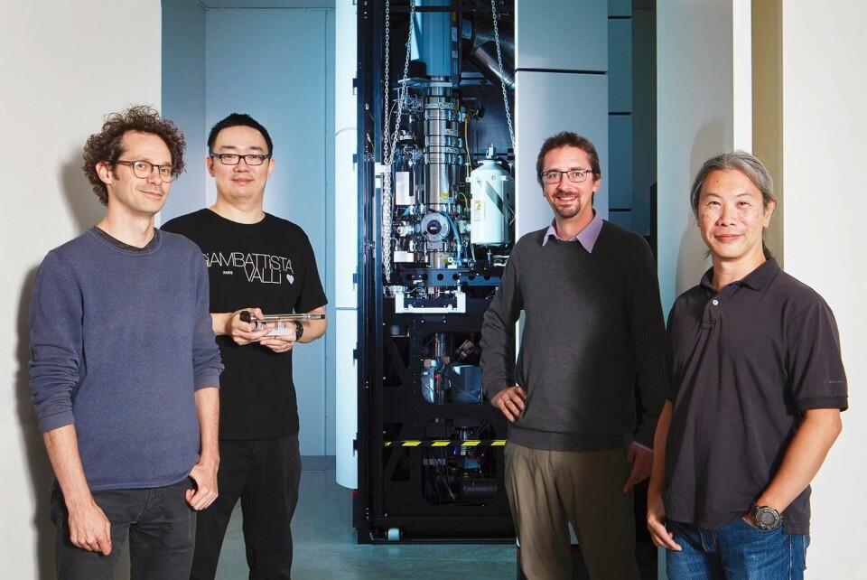 Från vänster till höger: Tom Willhammar, Hongyi Xu, Thomas Thersleff and Cheuk-Wai Tai. Från vänster till höger: Tom Willhammar, Hongyi Xu, Thomas Thersleff and Cheuk-Wai Tai.