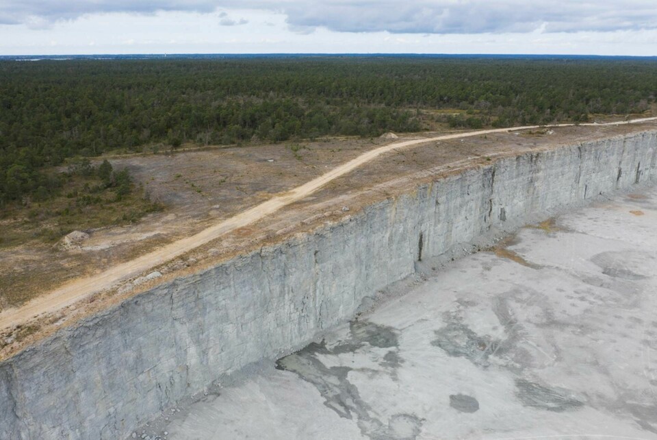 Kalkbrotten i Slite är enorma. Arkivbild. Foto: Fredrik Sandberg/TT