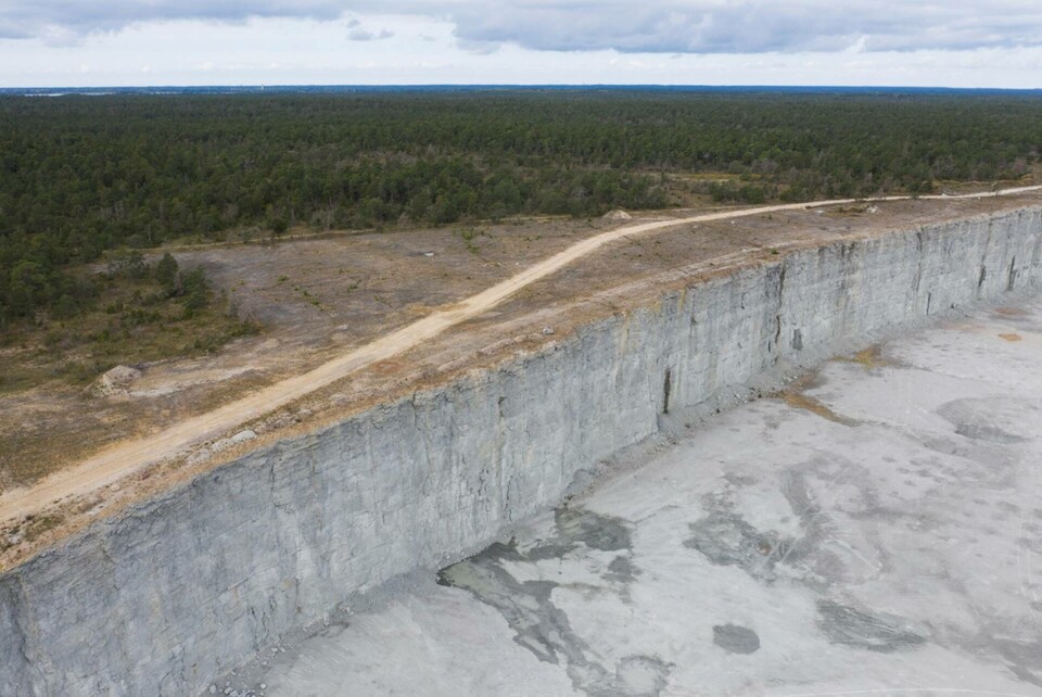 Kalkbrotten i Slite är enorma. Arkivbild. Foto: Fredrik Sandberg/TT Kalkbrotten i Slite är enorma. Arkivbild. Foto: Fredrik Sandberg/TT