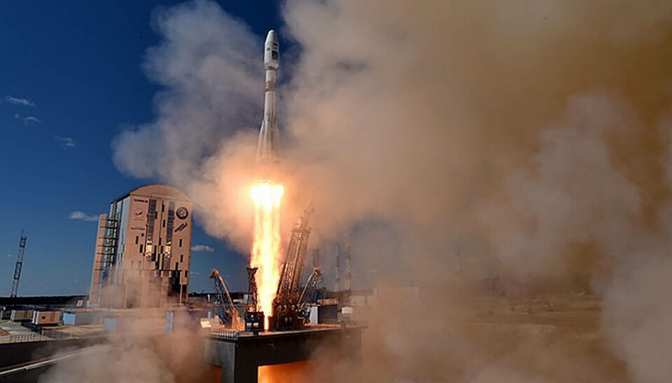 Bilden föreställer en tidigare uppskjutning av en Soyuz-raket. Foto: Kirill Kudryavtsev / TT Bilden föreställer en tidigare uppskjutning av en Soyuz-raket. Foto: Kirill Kudryavtsev / TT