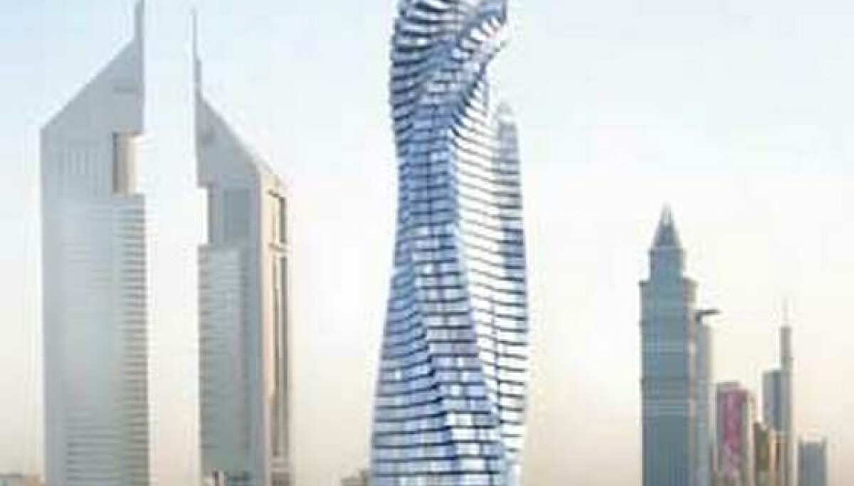 Roterande höghus byggs i Dubai