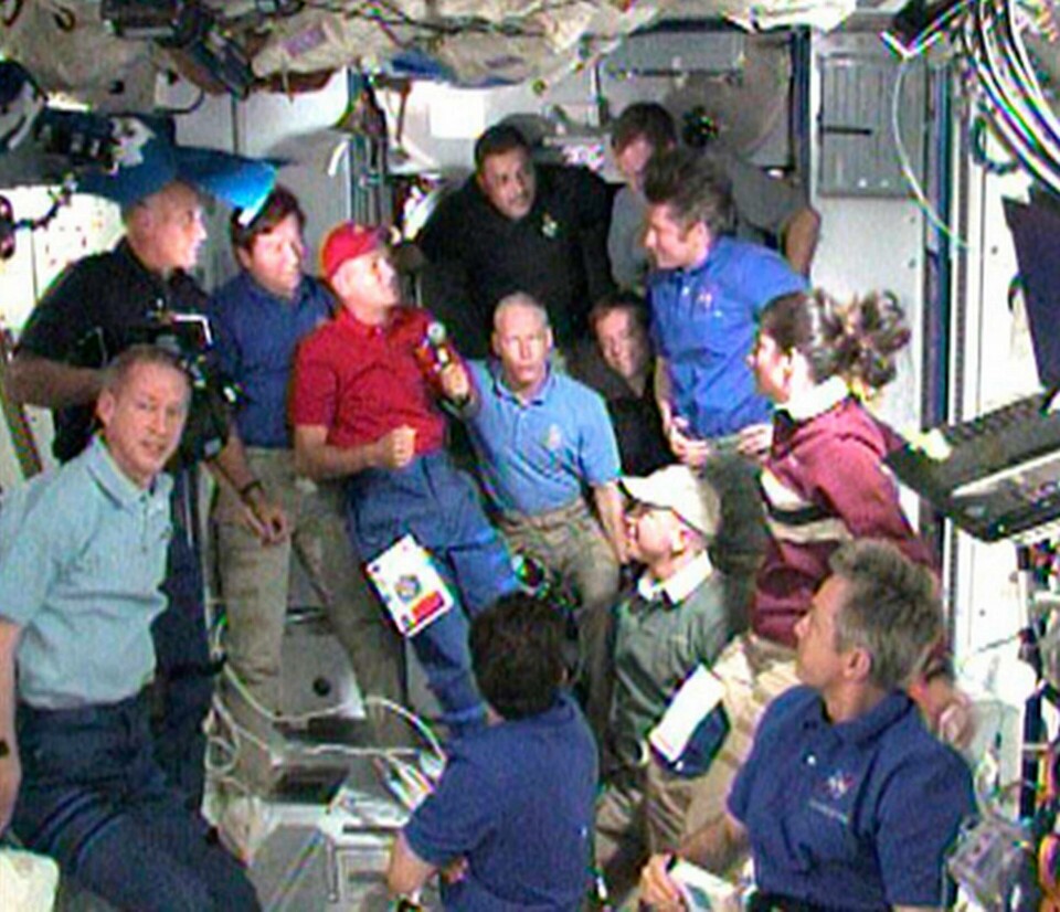 Alla 13 astronauterna samlade på bild Alla 13 astronauterna samlade på bild