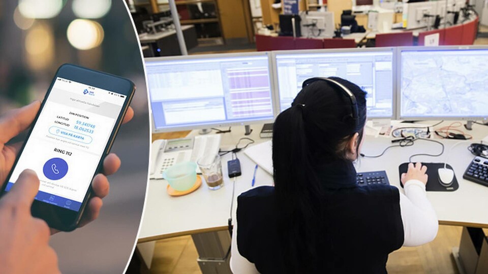Samtalen till larmnumret 112 ökar men svarstiden har blivit kortare, visar SOS Alarms årsrapport. Dessutom får fler hjälp snabbare: Larmar man SOS via 112-appen får operatören upp en exakt position. Foto: Fredrik Sandberg/TT, SOS Alarm Samtalen till larmnumret 112 ökar men svarstiden har blivit kortare, visar SOS Alarms årsrapport. Dessutom får fler hjälp snabbare: Larmar man SOS via 112-appen får operatören upp en exakt position. Foto: Fredrik Sandberg/TT, SOS Alarm