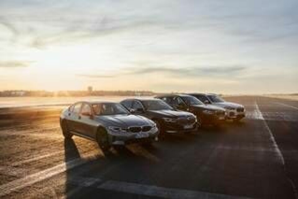 BMW laddhybrider 330e, 745e, xDrive30e, xDrive45e. Foto: BMW