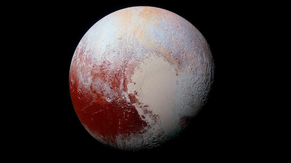 Dvärgplaneten Pluto. Bild från rymdsonden New Horizon. Foto: Nasa