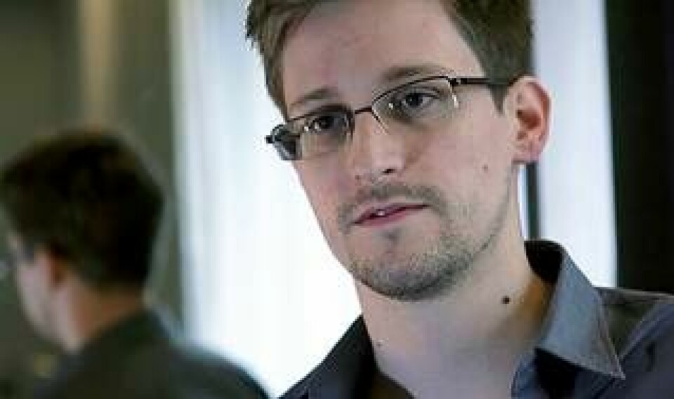 Edward Snowden jobbade på uppdrag hos National Security Agency, NSA, under tre månader. Han befinner sig efter avslöjandet i Hongkong. Foto: AP Photo/The Guardian/Scanpix