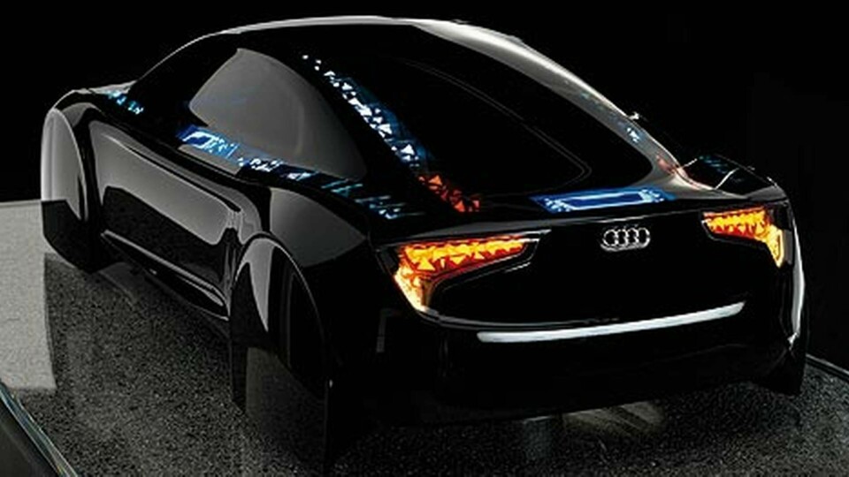 Hundratals oled-trianglar pryder Audis konceptbil. Foto: Audi