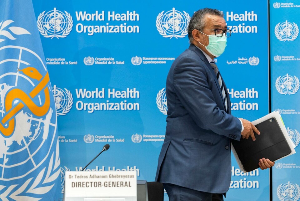 Världshälsoorganisationens generaldirektör Tedros Adhanom Ghebreyesus vill att Kina delar med sig av mer information om coronavirusets ursprung. Foto: Salvatore Di Nolfi/Keystone via AP/TT Världshälsoorganisationens generaldirektör Tedros Adhanom Ghebreyesus vill att Kina delar med sig av mer information om coronavirusets ursprung. Foto: Salvatore Di Nolfi/Keystone via AP/TT