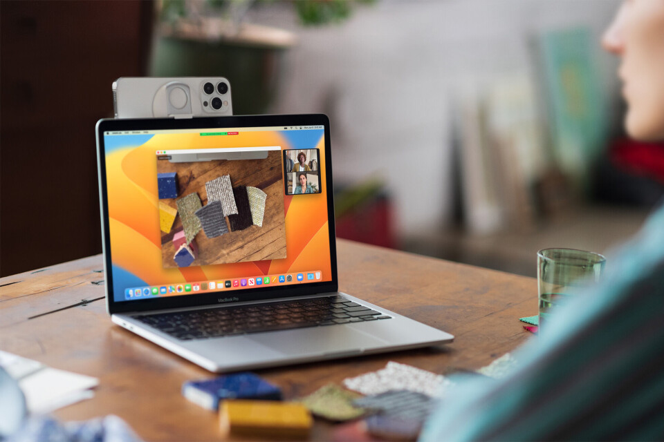 Med Ios 16 och Mac Os Ventura kan Iphone extraknäcka som webbkamera. Foto: Media Med Ios 16 och Mac Os Ventura kan Iphone extraknäcka som webbkamera. Foto: Media