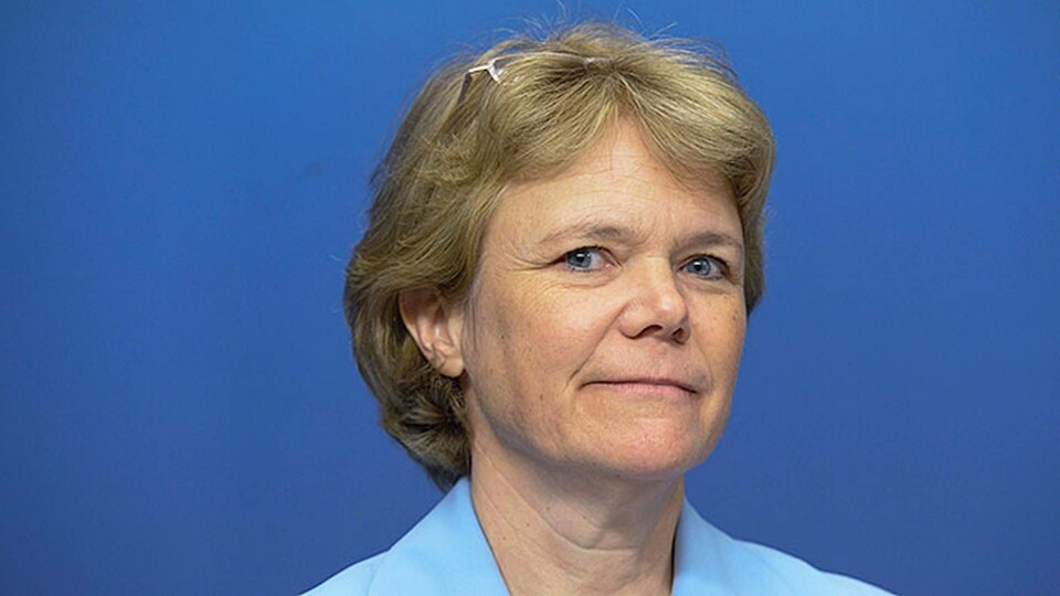 Harriet Wallberg petas från Nobelförsamlingen. Foto: Bertil Ericson / TT Harriet Wallberg petas från Nobelförsamlingen. Foto: Bertil Ericson / TT