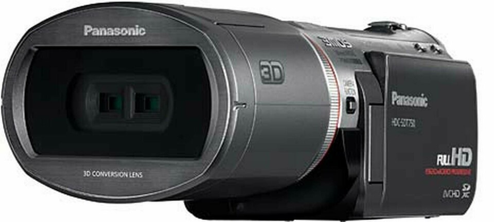 Kameran HDC-SDT750 med konverteringslins för 3d.