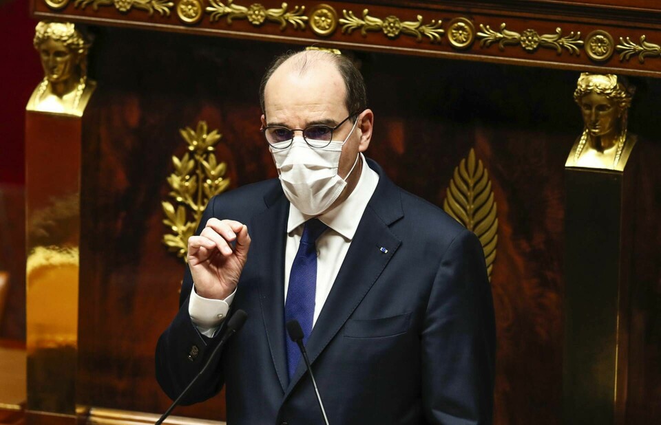 Frankrikes premiärminister Jean Castex. Foto: Michel Euler/AP/TT