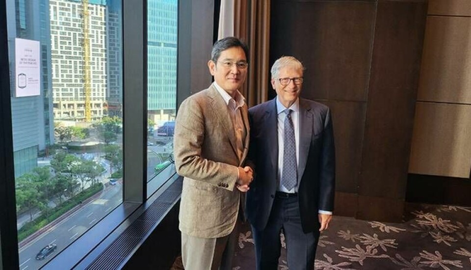 Samsungs vice ordförande Jay Y Lee och Bill Gates. Foto: Samsung