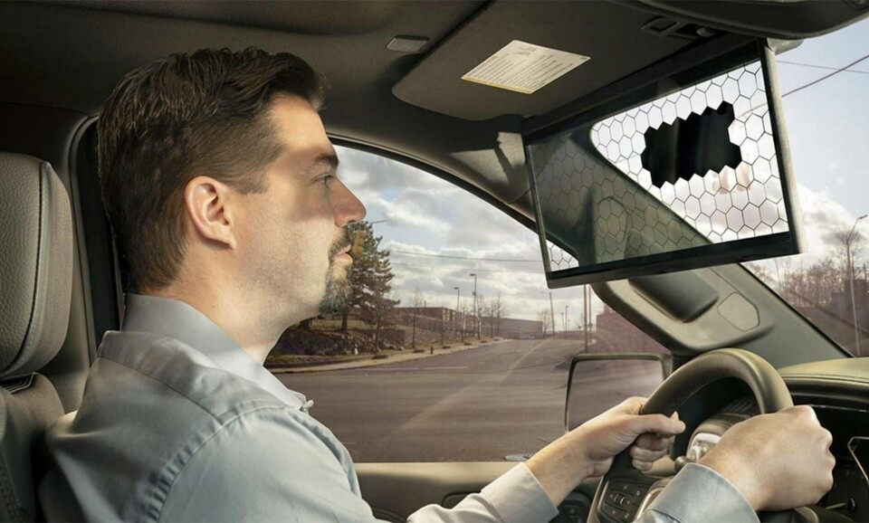 Virtual Visor skuggar ögonen bara precis där det behövs. Foto: Bosch Virtual Visor skuggar ögonen bara precis där det behövs. Foto: Bosch
