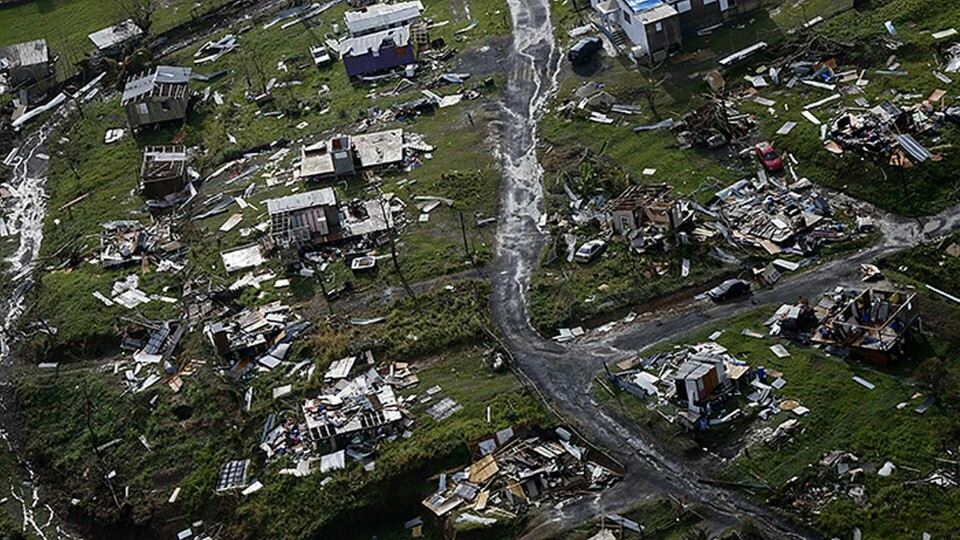 Förstörelse i Puerto Rico efter orkanen Irma. Foto: TT / AP Photo / Gerald Herbert