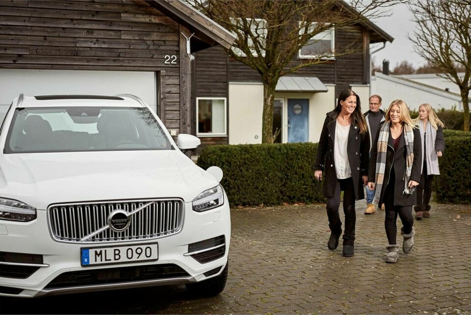 En av familjerna som ingår i Drive Me-projektet. Foto: Volvo Cars.