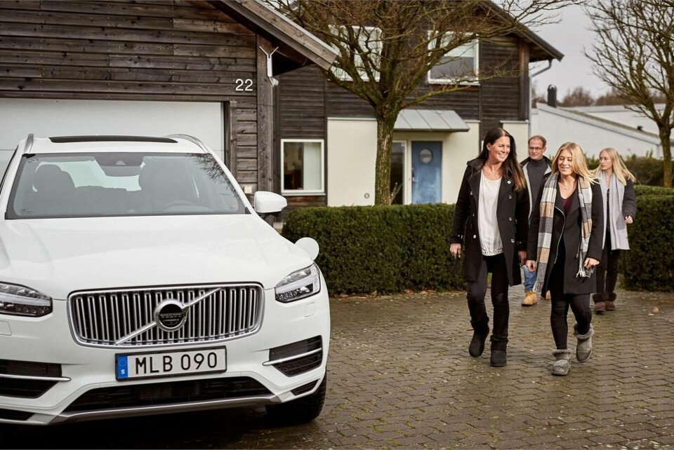 En av familjerna som ingår i Drive Me-projektet. Foto: Volvo Cars. En av familjerna som ingår i Drive Me-projektet. Foto: Volvo Cars.