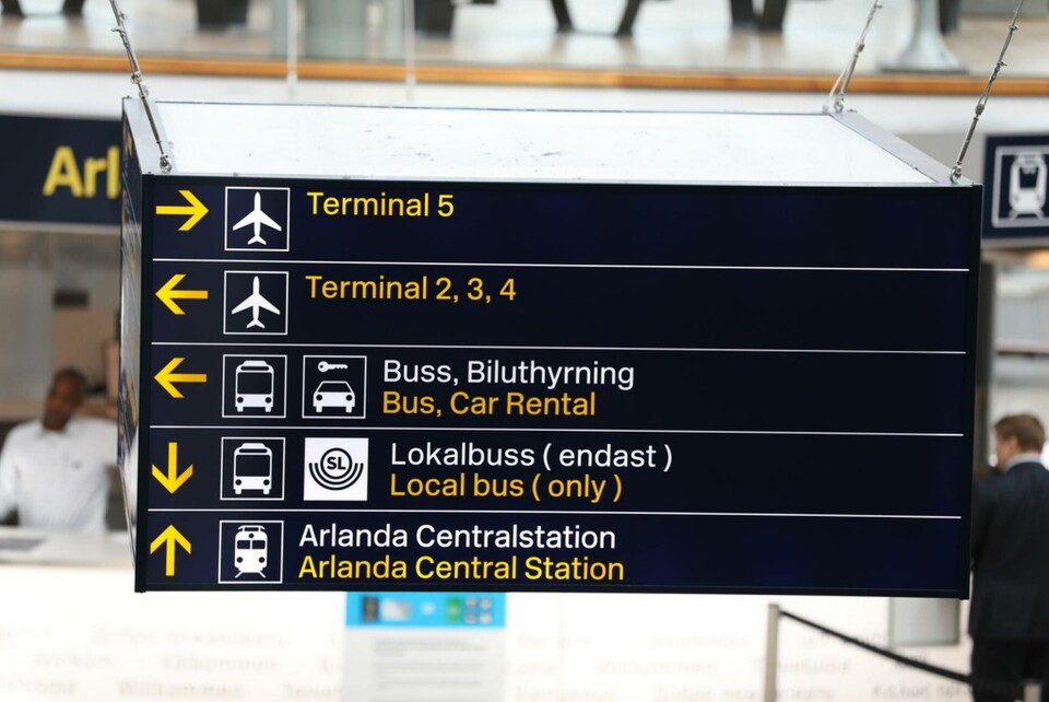 Arlanda flygplats hade nära 1,9 miljoner resenärer i september. Foto: Ali Lorestani/TT Arlanda flygplats hade nära 1,9 miljoner resenärer i september. Foto: Ali Lorestani/TT