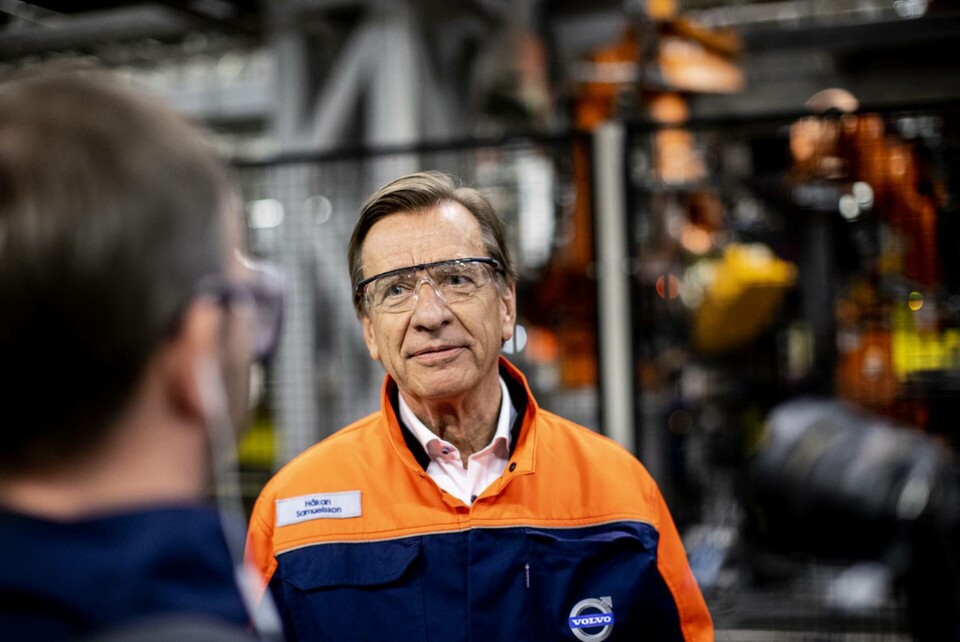 Volvo Cars vd Håkan Samuelsson på Torslandafabriken. Arkivbild. Foto: ADAM IHSE / TT Volvo Cars vd Håkan Samuelsson på Torslandafabriken. Arkivbild. Foto: ADAM IHSE / TT