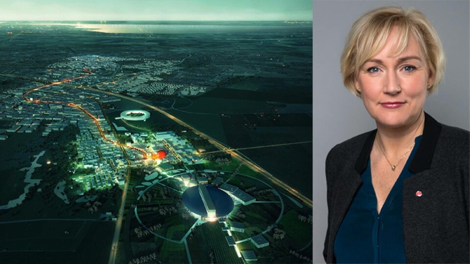 Science Village ska ligga mellan ESS och Max IV. Forskningsminister Helene Hellmark Knutsson menar att beslutet är 'oerhört viktigt'. Bilden är ett montage. Foto: Cobe/Regeringen Science Village ska ligga mellan ESS och Max IV. Forskningsminister Helene Hellmark Knutsson menar att beslutet är 'oerhört viktigt'. Bilden är ett montage. Foto: Cobe/Regeringen