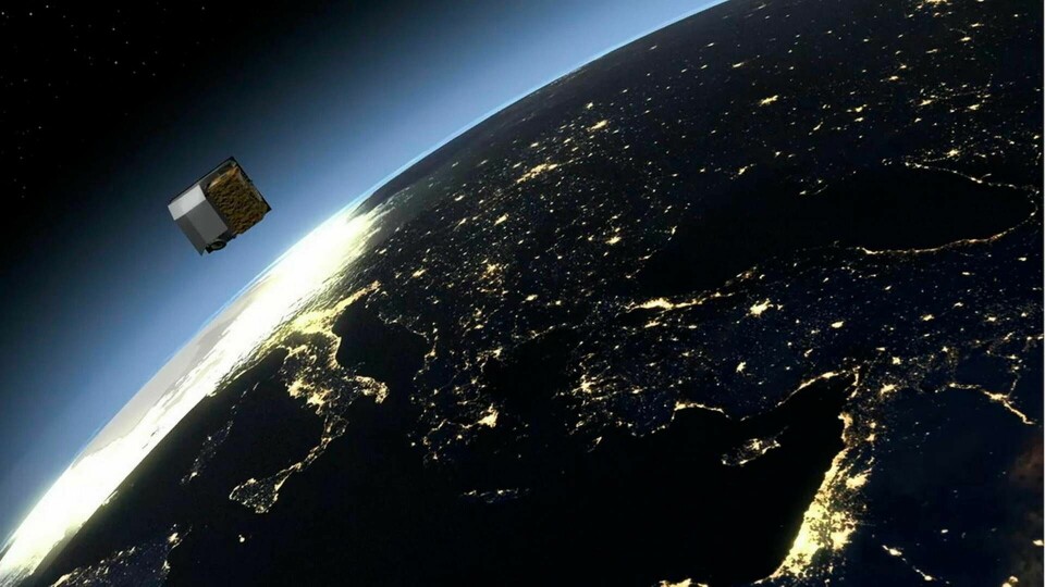 Den svenska forskningssatelliten Mats ska färdas i en omloppsbana på 600 kilometers höjd. Men Rysslands invasion av Ukraina, med följande sanktioner, har satt stopp för uppskjutningen. Foto: Rymdstyrelsen/TT