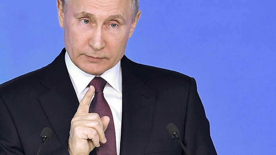 Rysslands president Vladimir Putin. Foto: Alexei Nikolsky, Sputnik, Kremlin Pool Photo via AP/ TT