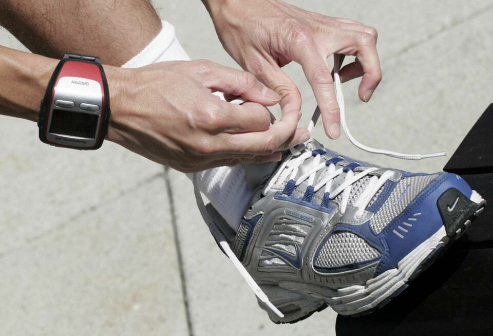 Garmins utrustning är populär bland joggare. Foto: Mark Lennihan/AP/TT