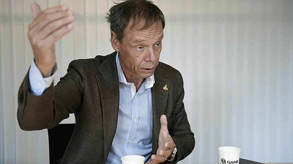 Christer Fuglesang som börjat på halvtid på Saab som rådgivare inom rymdfrågor. Foto: Maja Suslin / TT