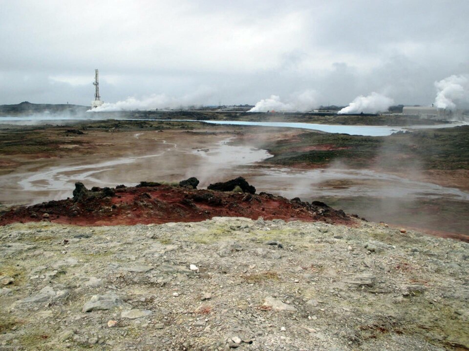 Geotermisk aktivitet vid Reykjaneshalvön på Island. Foto: Mark Hannington/Geomar Geotermisk aktivitet vid Reykjaneshalvön på Island. Foto: Mark Hannington/Geomar