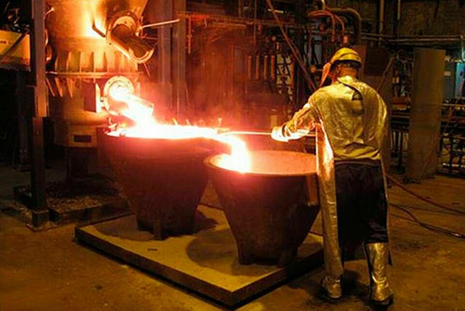 Järn framställs i en ny typ av ugn, där gas hettas upp till 5 000 grader in i en smältreaktor. Foto: Matej Imris