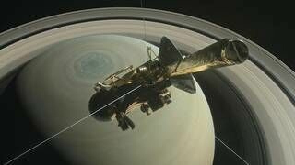 Rymdsonden Cassini tackar för sig. Foto: IBL