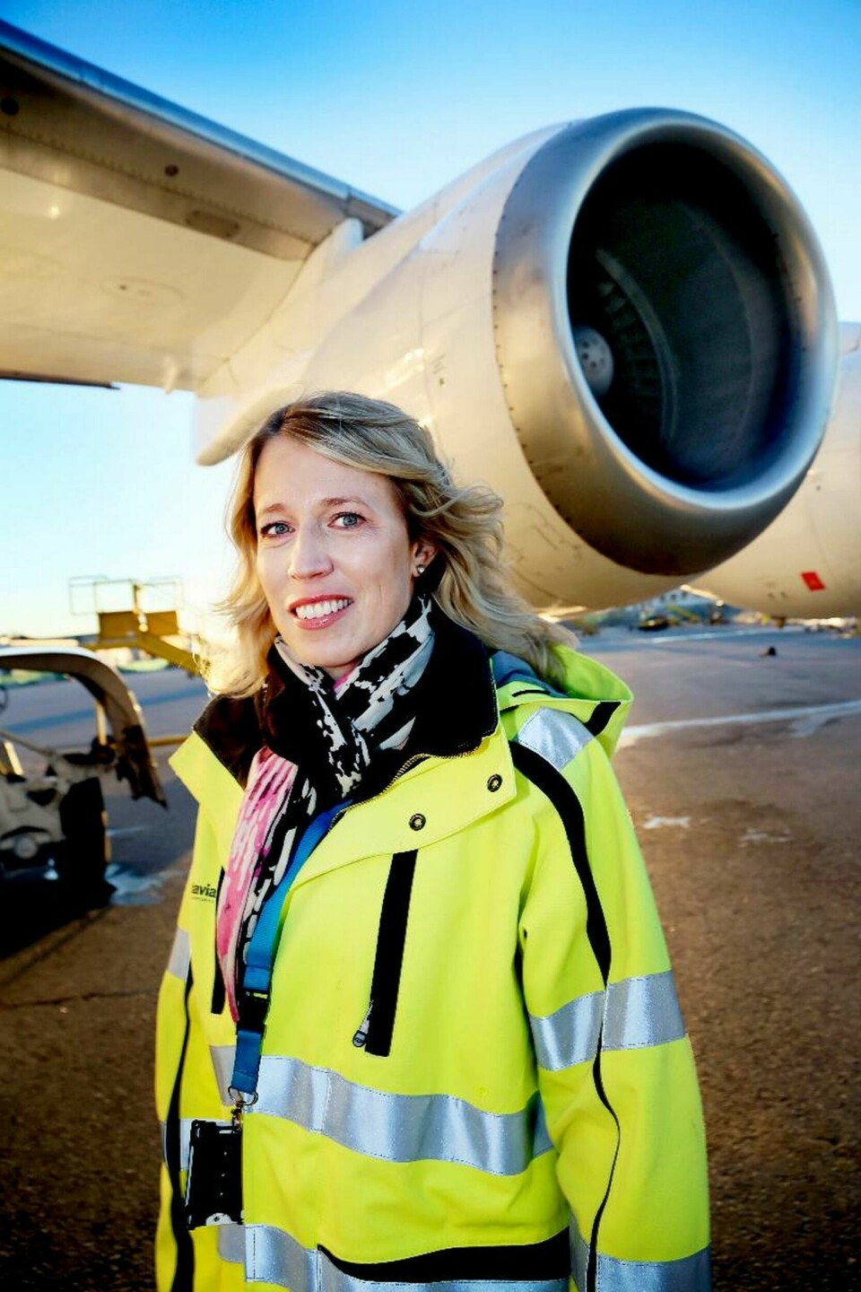 Jenny Svärd, miljöchef på Bromma flygplats, hoppas på nytänkande tekniklösningar. Foto: Jörgen Appelgren