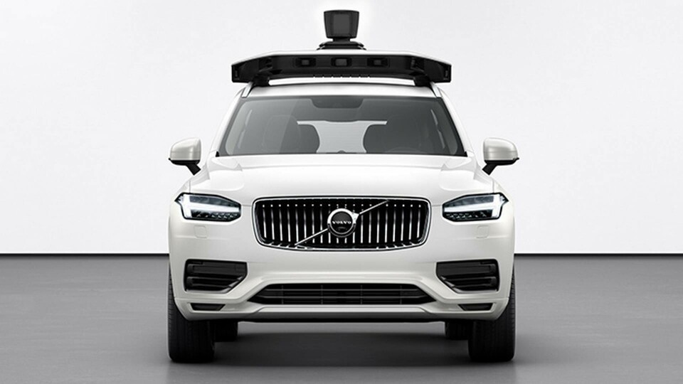 Volvo XC90 med Ubers självkörande system. Foto: TT Volvo XC90 med Ubers självkörande system. Foto: TT