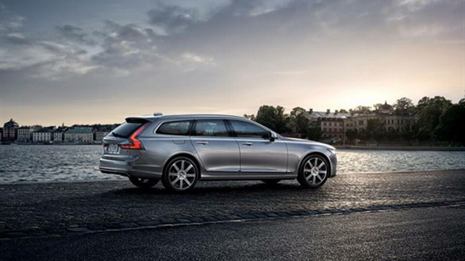 Volvo V90 Bi Fuel går 400 km på enbart gas. Foto: Volvo Cars Volvo V90 Bi Fuel går 400 km på enbart gas. Foto: Volvo Cars