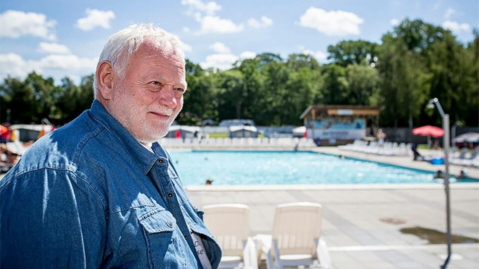 På Saxnäs camping, där Lasse Sörensson jobbar, finns numera endast Östersjövatten i poolerna. Foto: Karl Nilsson På Saxnäs camping, där Lasse Sörensson jobbar, finns numera endast Östersjövatten i poolerna. Foto: Karl Nilsson