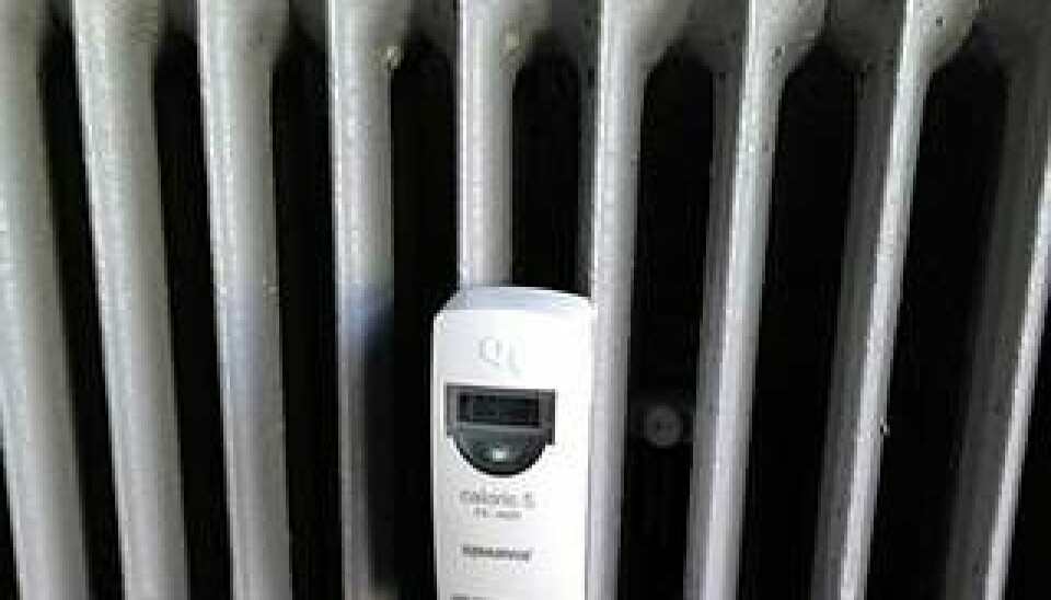 Radiatormätare är en typ av utrustning som kan användas för individuell mätning och debitering av värme. Foto: Sabo
