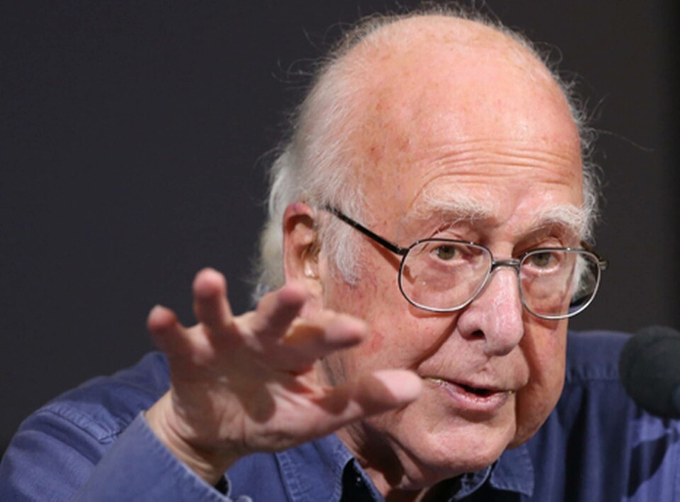 Peter Higgs är numera professor emeritus vid University of Edinburgh i Skottland. Foto: Scott Heppell/AP/TT Peter Higgs är numera professor emeritus vid University of Edinburgh i Skottland. Foto: Scott Heppell/AP/TT