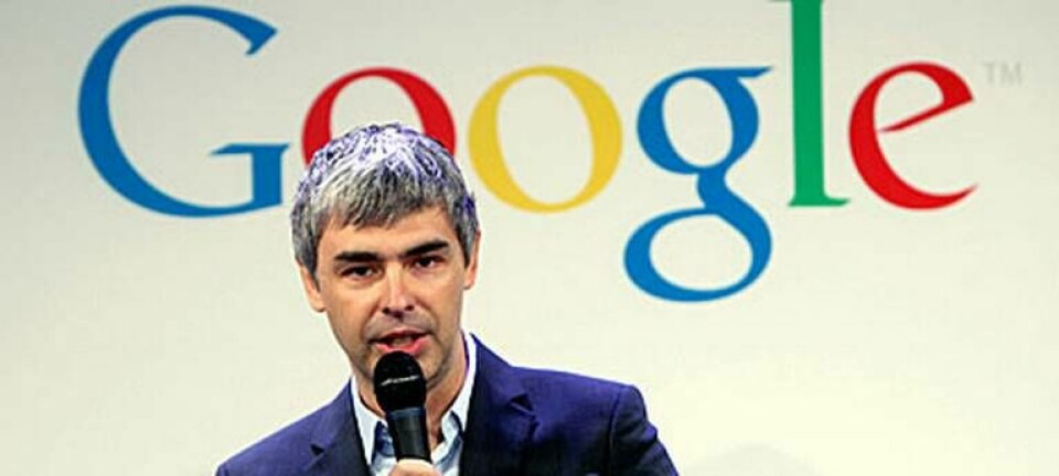 Googles vd Larry Page. Foto: Scanpix