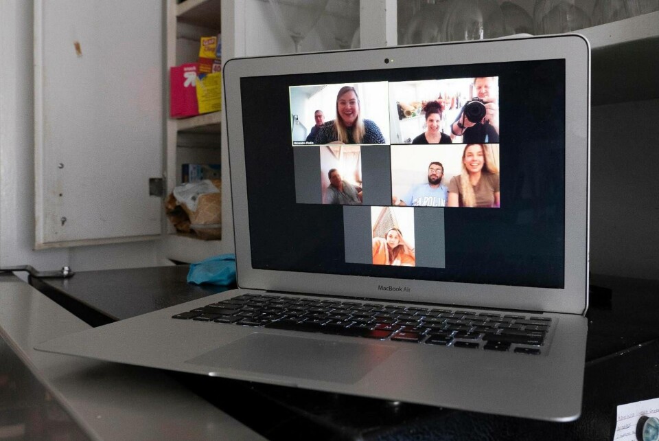 Ett allt vanligare inslag på arbetsplatser. Dagliga möten som sker digitalt. Foto: Jonas Gustavsson Ett allt vanligare inslag på arbetsplatser. Dagliga möten som sker digitalt. Foto: Jonas Gustavsson