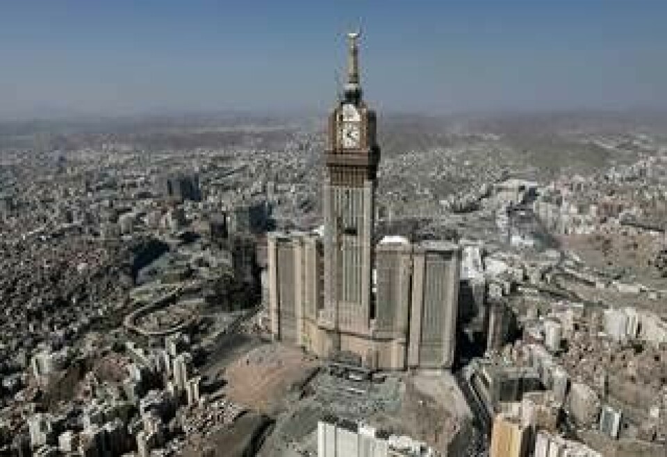 Abraj Al Bait Tower, 558 meter, Mekka, Saudiarabien.