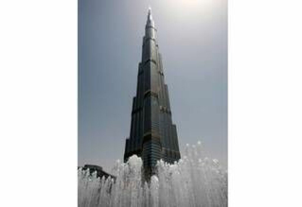 Burj Khalifa, 636 meter, Dubai, Förenade Arabemiraten.