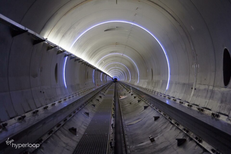 Virgin Hyperloop. Foto: Sarah Lawson (Virgin Hyperloop) Virgin Hyperloop. Foto: Sarah Lawson (Virgin Hyperloop)