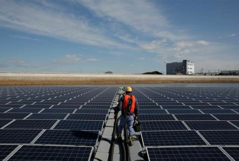 Apples solkraftanläggning i Nagoya i Japan. Foto: Apple