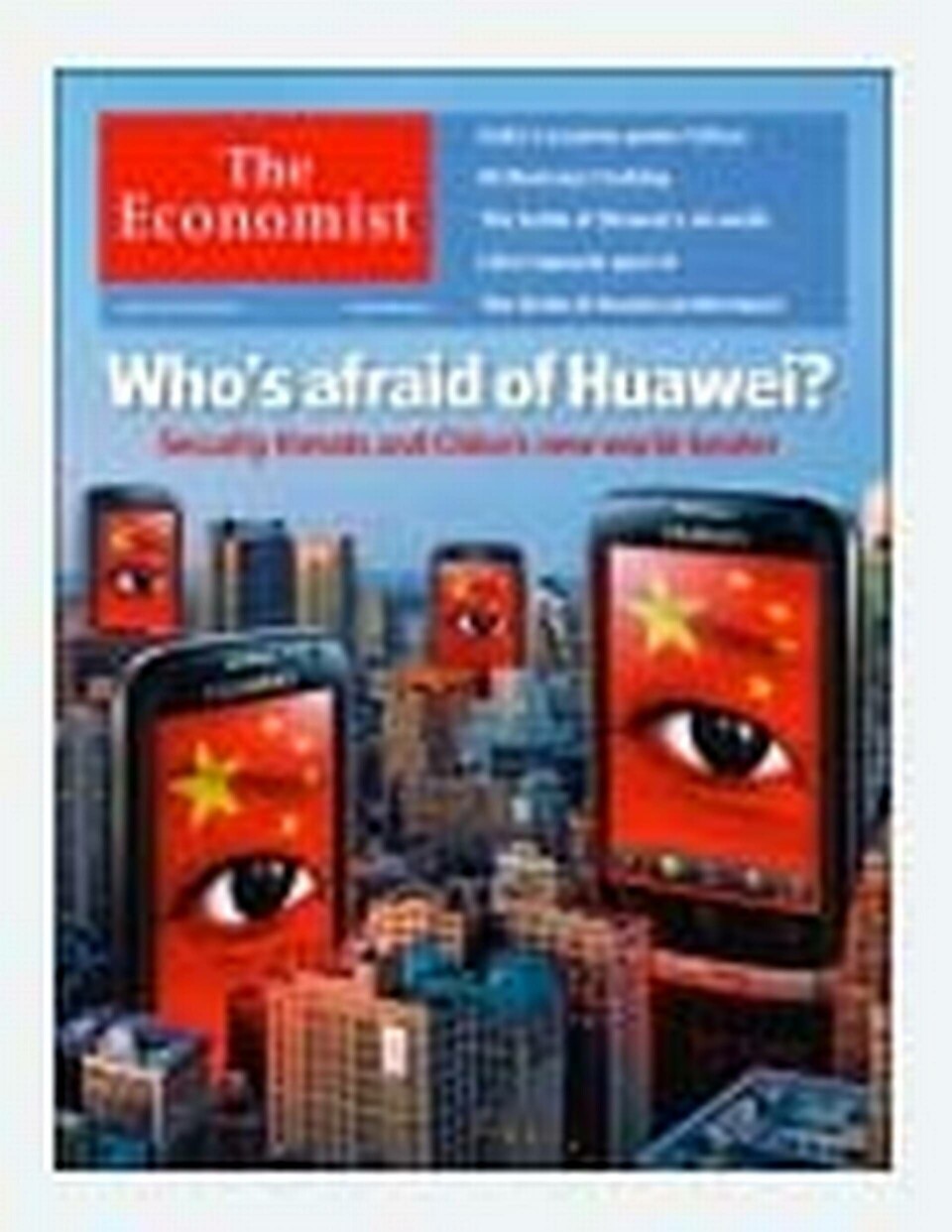Tidningen Economists omslagssida Tidningen Economists omslagssida